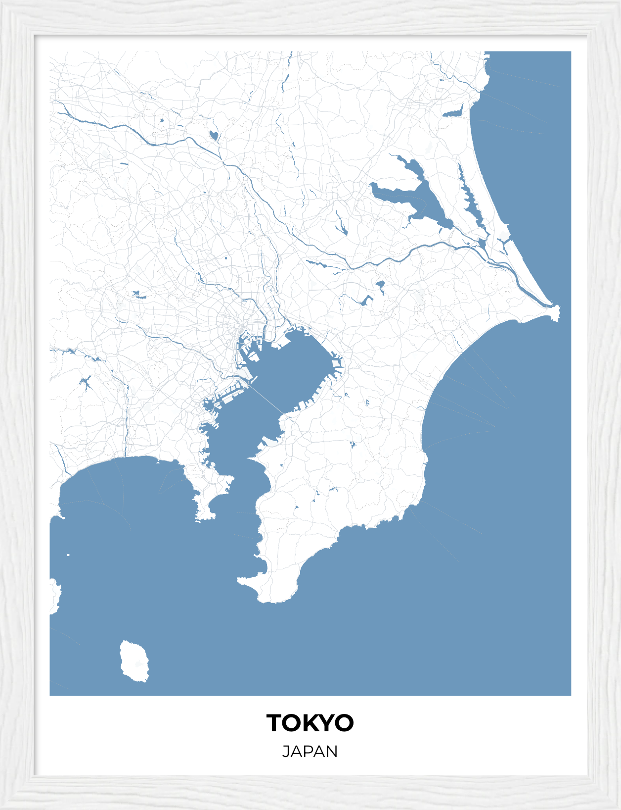 Tokyo map poster